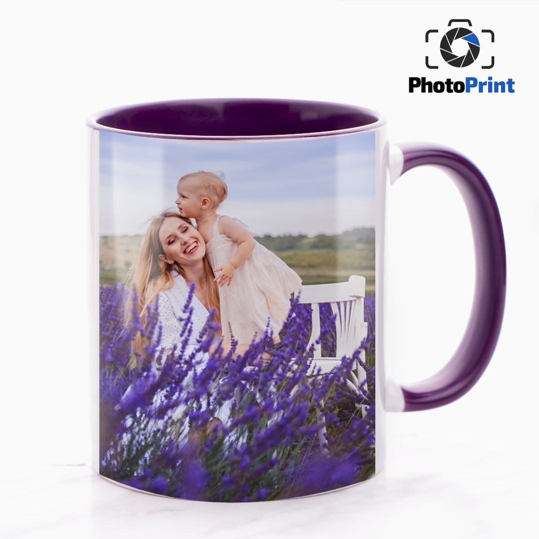 Цветна чаша лилава  PhotoPrint